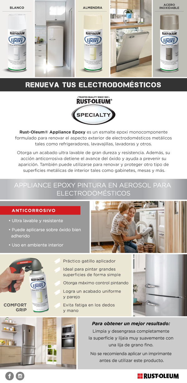 Pintura en Spray Rustoleum Appliance Epoxy